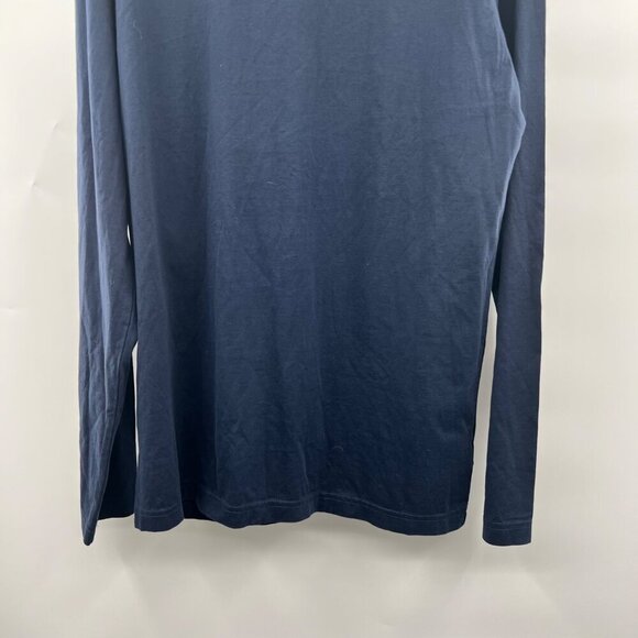 Lands' End Men's Long Sleeve Tee Navy Size Medium Tall - Picture 2 of 9